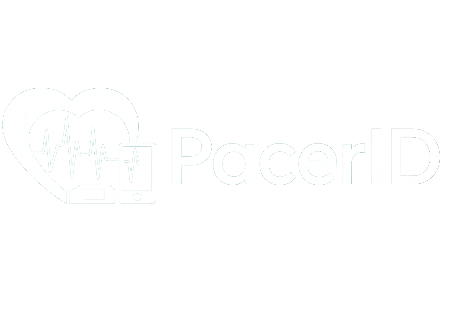PacerID Full White Logo
